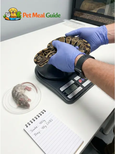 Ball Python Feeding - he Weight Percentage Rule