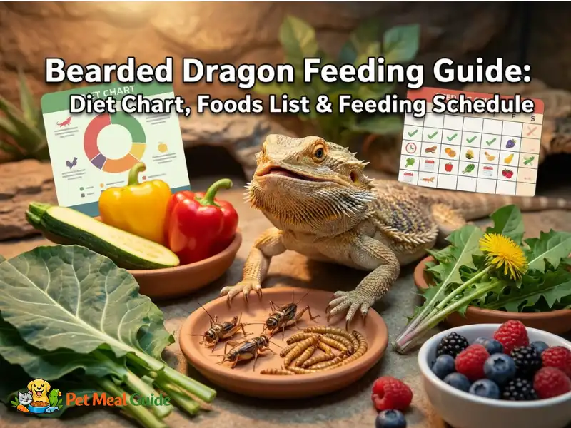 Bearded Dragon Feeding Guide - Diet Chart, Foods List & Feeding Schedule