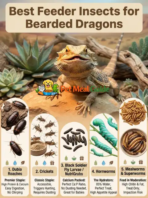 Best Feeder Insects for Beard Dragon