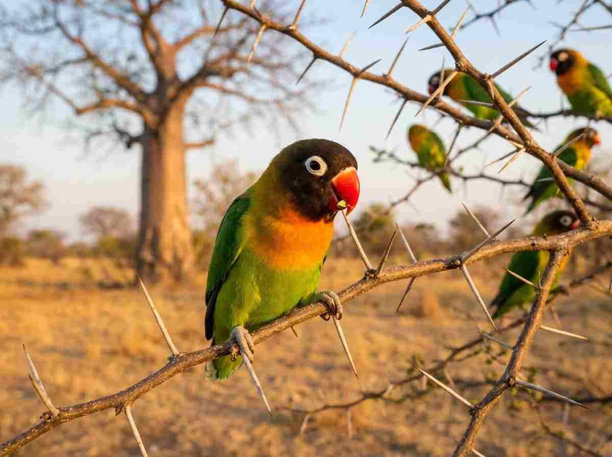 Black-cheeked Lovebird