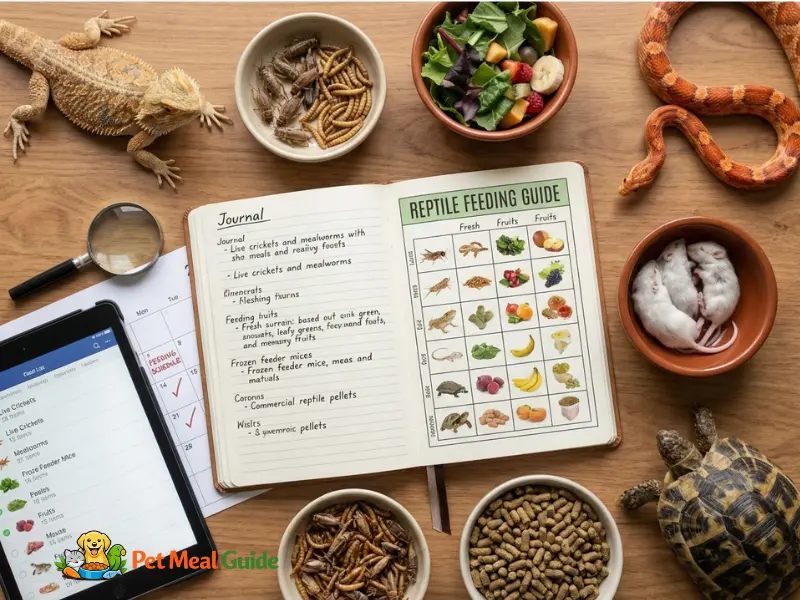Complete Reptile Feeding Guide (Diet, Food List, Feeding Schedule & Charts)