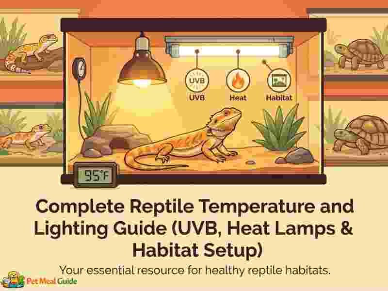Complete Reptile Temperature and Lighting Guide (UVB, Heat Lamps & Habitat Setup)
