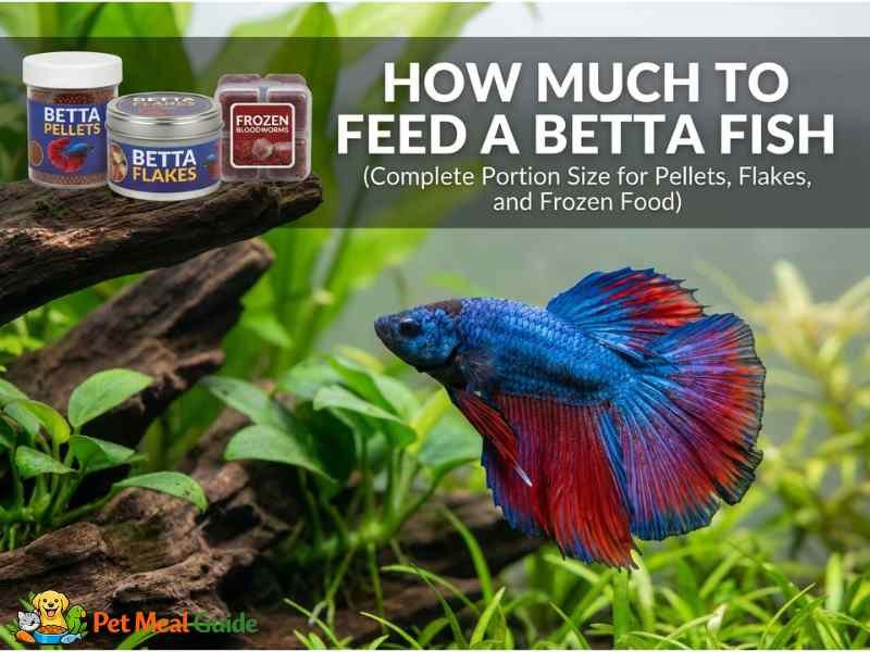 How Much to Feed a Betta Fish (Complete Portion Size for Pellets, Flakes, and Frozen Food)