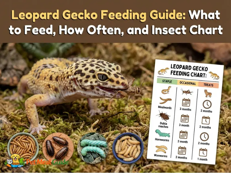 Leopard Gecko Feeding Guide: What to Feed, How Often, and Insect Chart