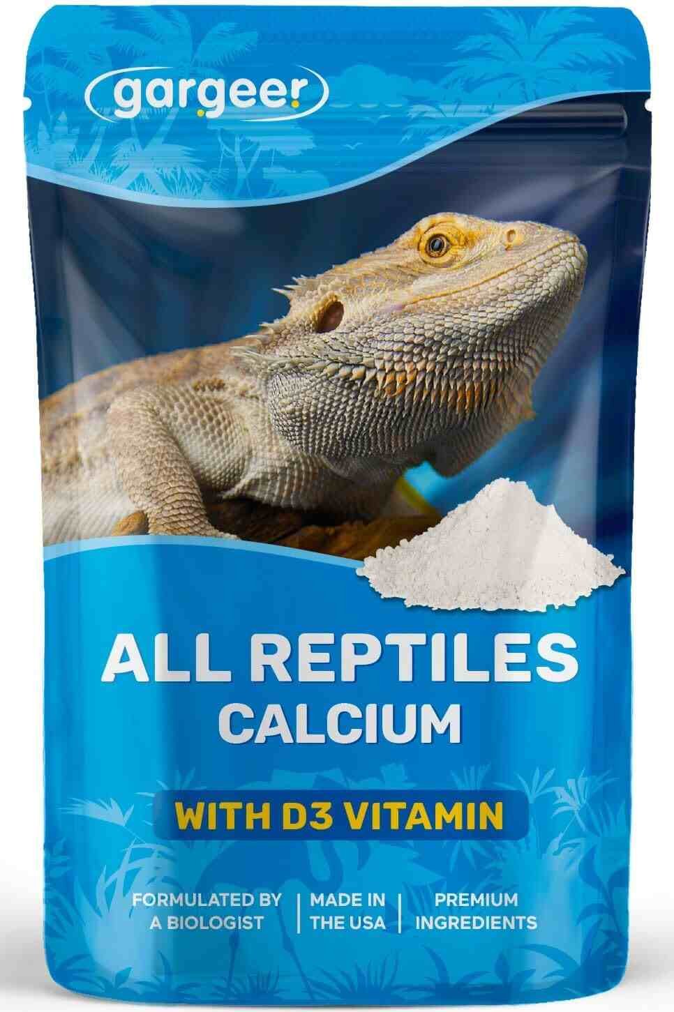 Gargeer 4oz All Reptile Calcium Powder with Vitamin D3
