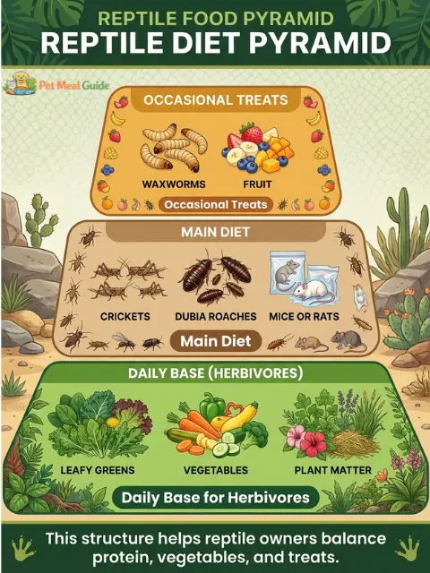 Reptile Diet Pyramid - Pet Meal Guide