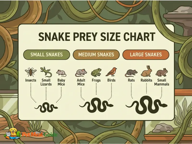 Snake Prey Size Chart (Visual Feeding Guide)