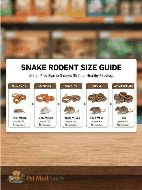 Snake Prey Size Chart - Pet Meal Guide