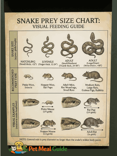 Snake Prey Size Chart (Visual Guide)