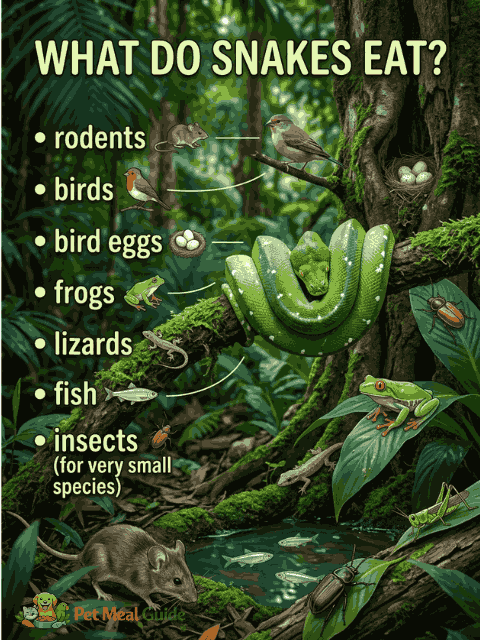 What Do Snakes Eat Pet Meal Guide