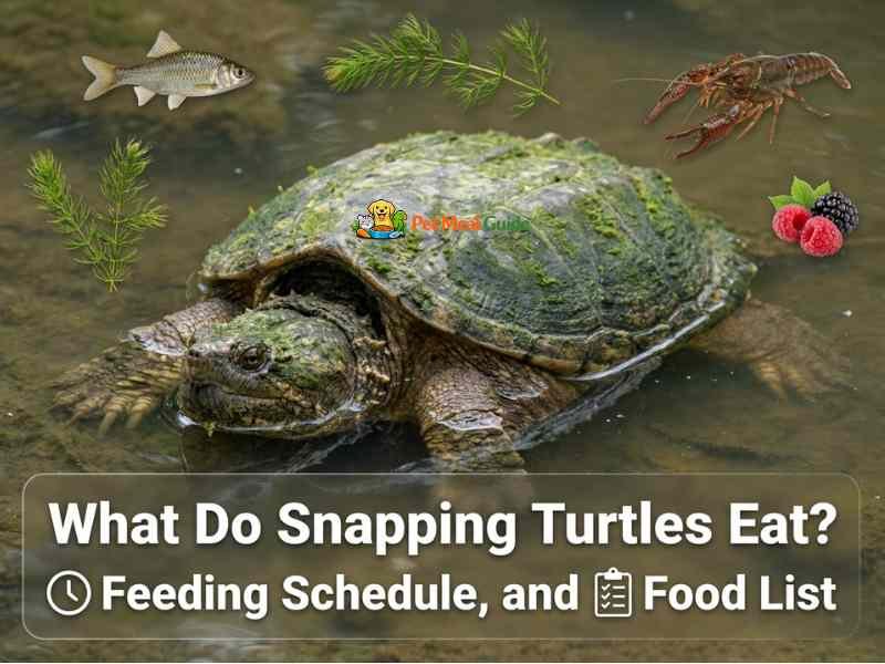 What Do Snapping Turtles Eat? Diet, Feeding Schedule, and Food List