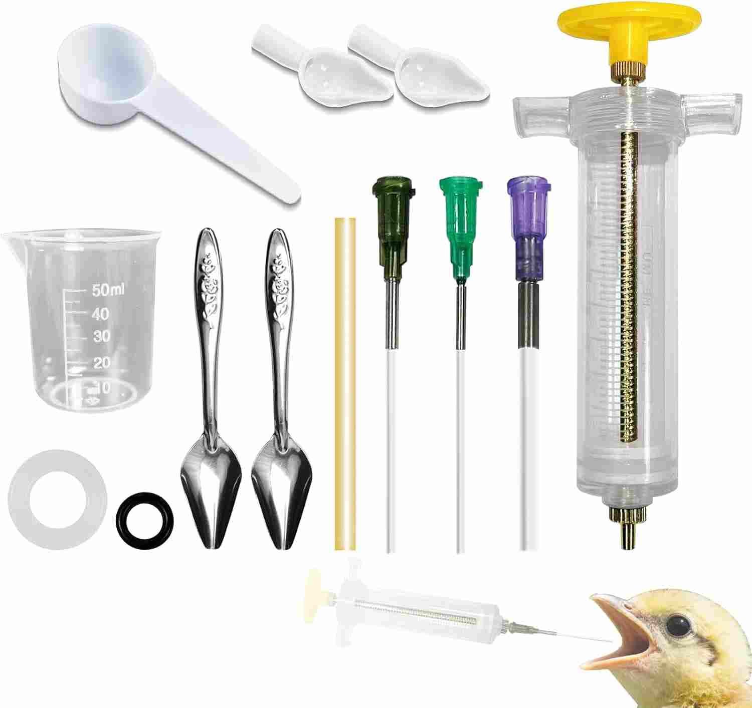 baby bird syringe feeding kit