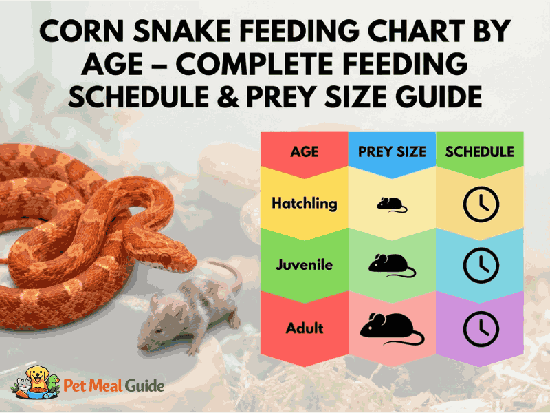 create featured image for article - Corn Snake Feeding Chart by Age – Complete Feeding Schedule & Prey Size Guide