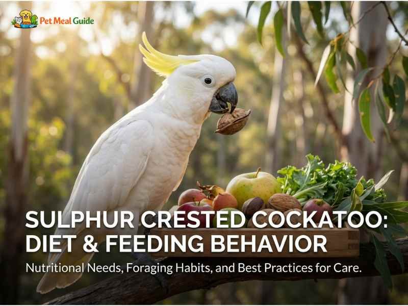 Sulphur Crested Cockatoo Diet & Feeding Behavior