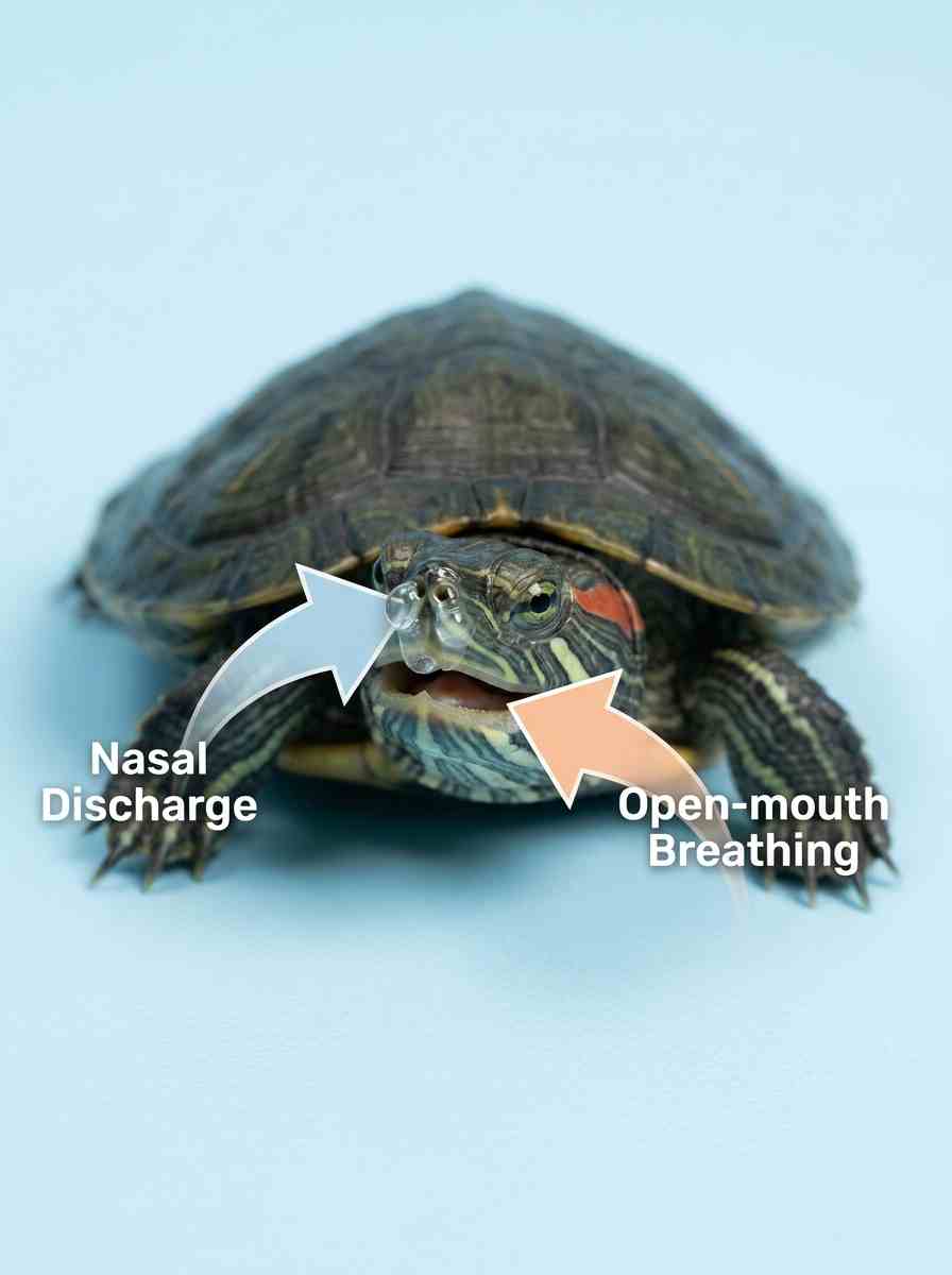 Red eared slider respiratory infection symptoms