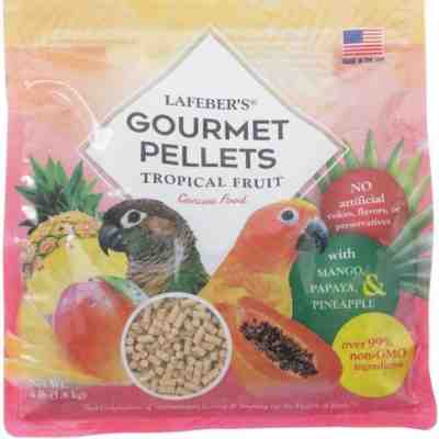 LAFEBER'S Tropical Fruit Gourmet Pellets for conures, 4 lb