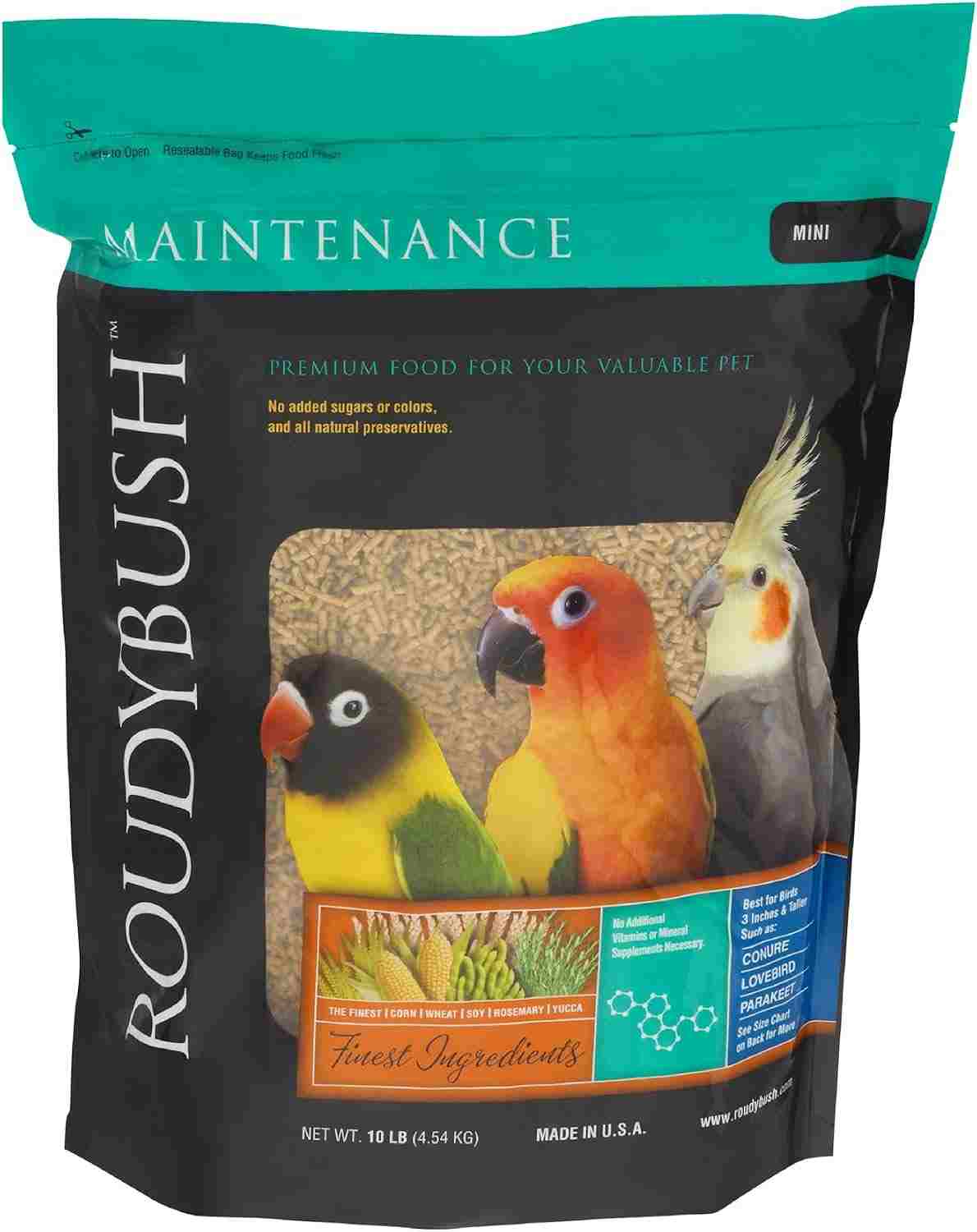 Roudybush Daily Maintenance Mini pellets for conures